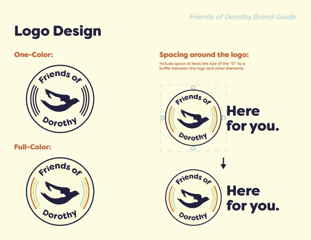 friends of dorothy logo design page